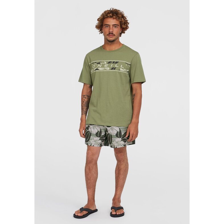 O'Neill O'Neill Men's Swim Short CALI BLOCK 15" Green/White Flowered