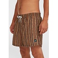 O'Neill O'Neill Heren Zwemshort CALI PRINT 15" Bruin/Oranje Gestreept