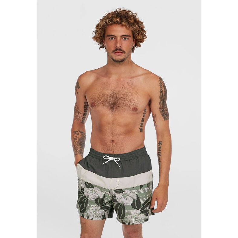 O'Neill O'Neill Men's Swim Short CALI BLOCK 15" Green/White Flowered