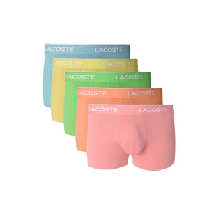 Lacoste Men's Boxer Shorts Trunks 5-Pack Pastel Multicolor