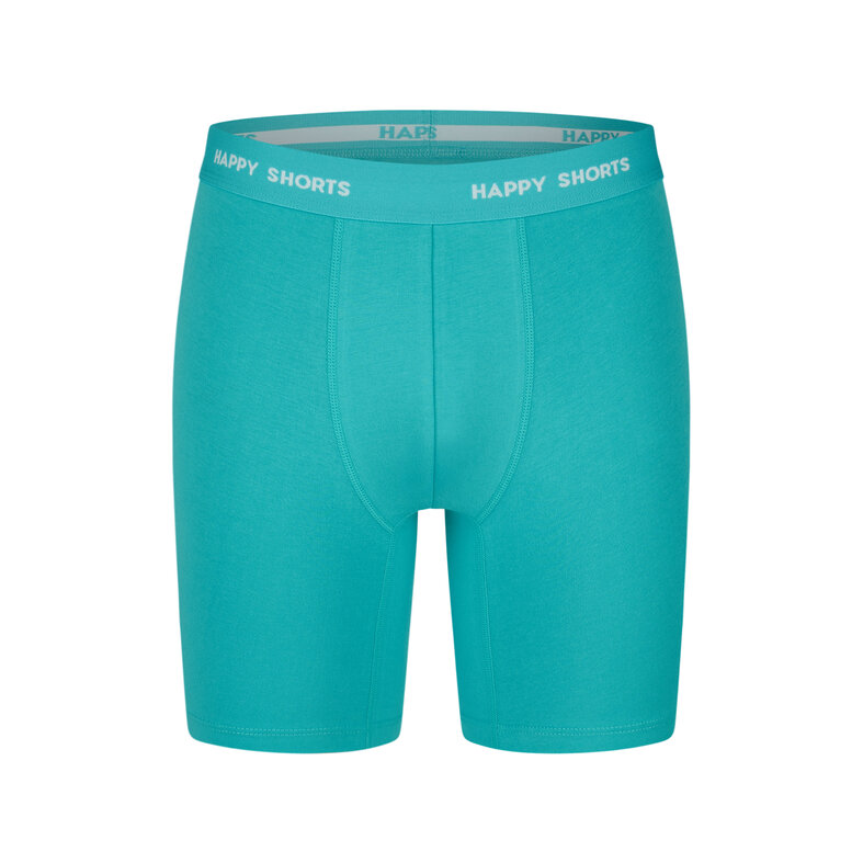 Happy Shorts Happy Shorts Men's Long-Sleeve Boxer Briefs 4-Pack Neon Green/Blue