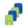 Happy Shorts Happy Shorts Heren Boxershorts Met Lange Pijpen Boxer Briefs 4-Pack Neon Lime/Blauw