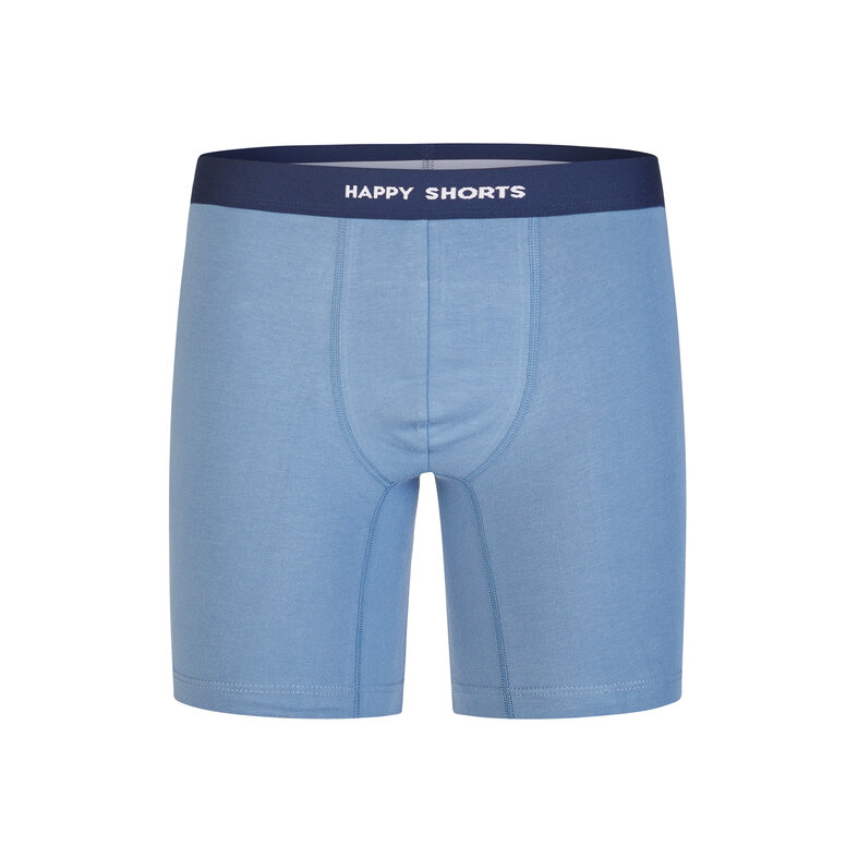 Happy Shorts Happy Shorts Heren Boxershorts Met Lange Pijpen Boxer Briefs 4-Pack Hawaii Gebloemd/Blauw