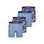 Happy Shorts Happy Shorts Men's Long-Sleeve Boxer Briefs 4-Pack Hawaii Floral/Blue