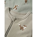 Name It Name It Boys' Bodysuit NBMNIGHTSUIT 2-Pack Beige/Green Fox Print