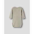 Name It Name It Jongens Kinder Bodysuit NBMBODY 3-Pack Effen Grijs/Beige/Groen Vosprint