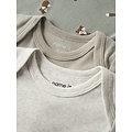 Name It Name It Boys' Bodysuit NBMBODY 3-Pack Solid Gray/Beige/Green Fox Print