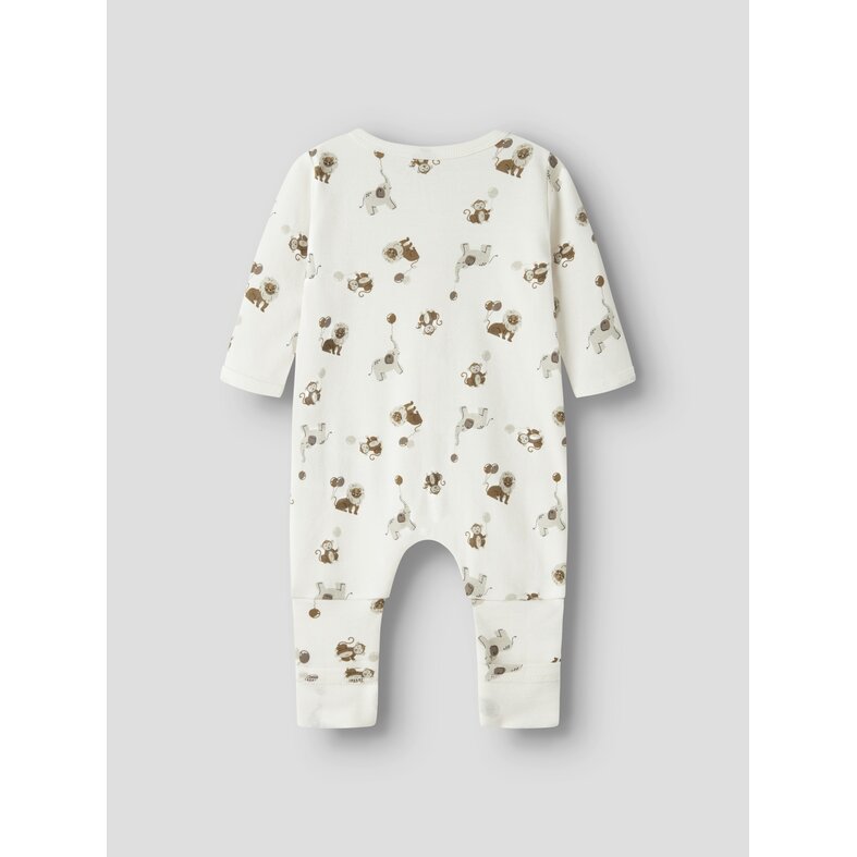 Name It Name It Unisex Children's Bodysuit NBNNIGHTSUIT 2-Pack Beige Animal Print