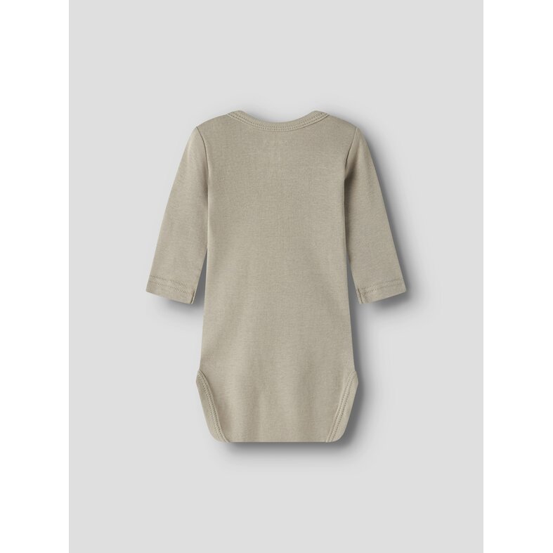 Name It Name It Unisex Kids Bodysuit NBNBODY 3-Pack Beige/White Animal Print