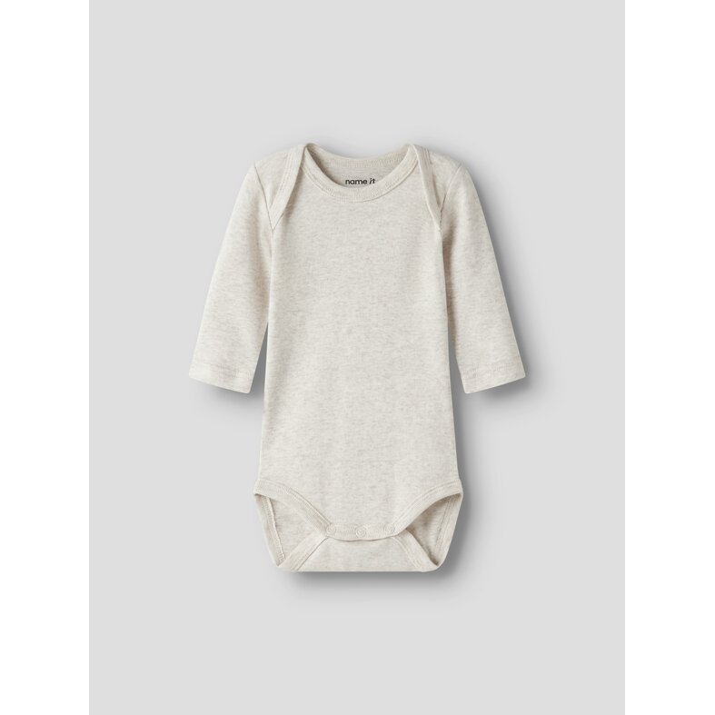 Name It Name It Unisex Kids Bodysuit NBNBODY 3-Pack Beige/White Animal Print