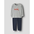 Name It Name It Jongens Pyjama Set NMMNIGHTSET Brandweer Grijs/Donkerblauw
