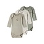 Name It Name It Boys' Bodysuit NBMBODY 3-Pack Solid Gray/Beige/Green Fox Print