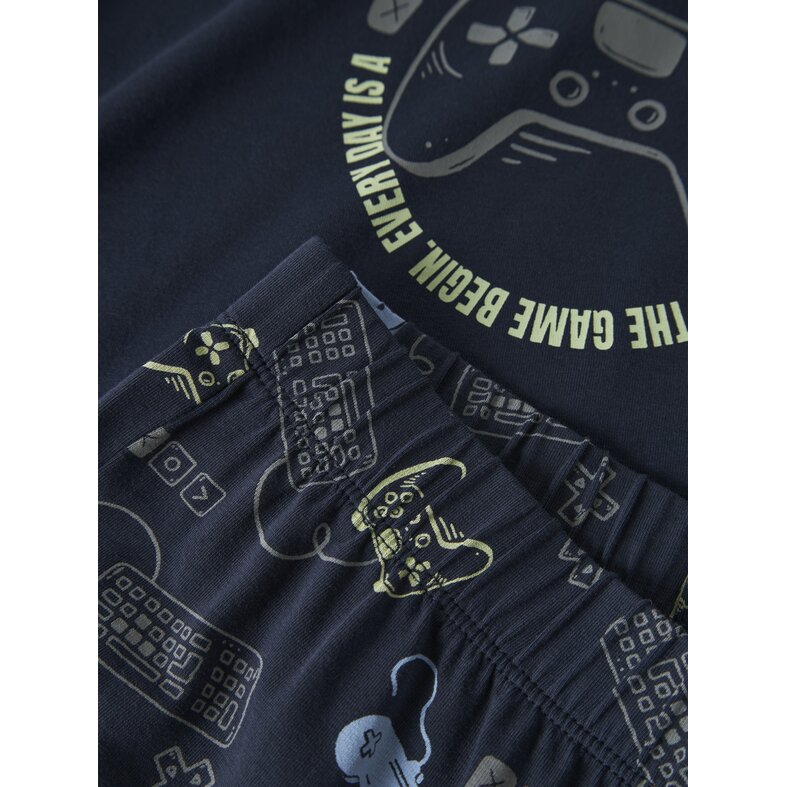 Name It Name It Boys Pyjama Set NKMNIGHTSET Dark Blue/Gamer Print
