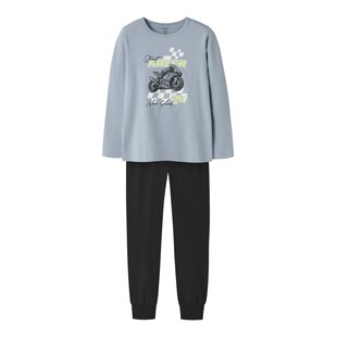 Name It Boys Pyjama Set NKMNIGHTSET Light Blue/Black