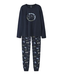 Name It Jongens Pyjama Set NKMNIGHTSET Donkerblauw/Gamer Print