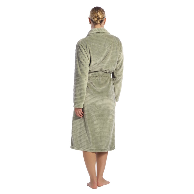 Ten Cate Ten Cate Dames Badjas Fleece Effen Mintgroen