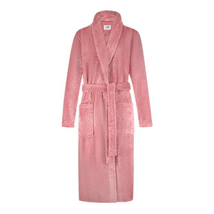 Ten Cate Ladies Bathrobe Fleece Plain Pink