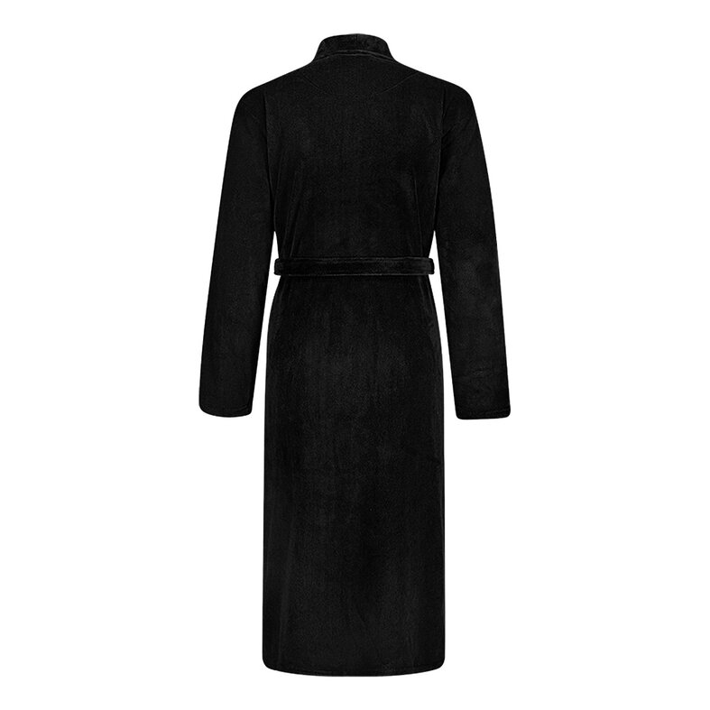 Ten Cate Ten Cate Men's Bathrobe Fleece Plain Black