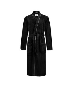 Ten Cate Men's Bathrobe Fleece Plain Black