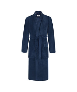 Ten Cate Men's Bathrobe Fleece Plain Dark Blue