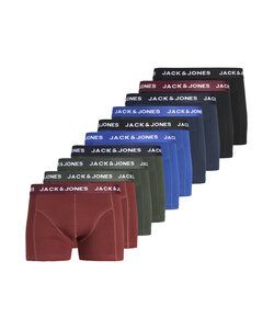 Jack & Jones Men's Boxer Shorts Trunks JACSOLID Solid 10-Pack Multicolor