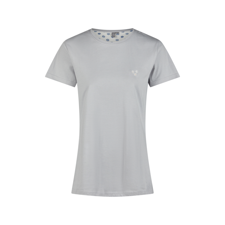 By Louise By Louise Ladies Short Pajama Set Shortama Blue/White Dotted