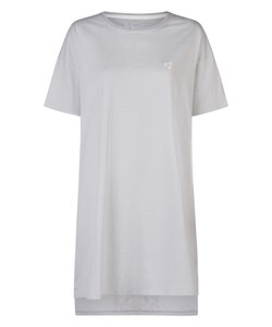 By Louise Ladies Nightshirt Short Sleeve Light Blue Striped