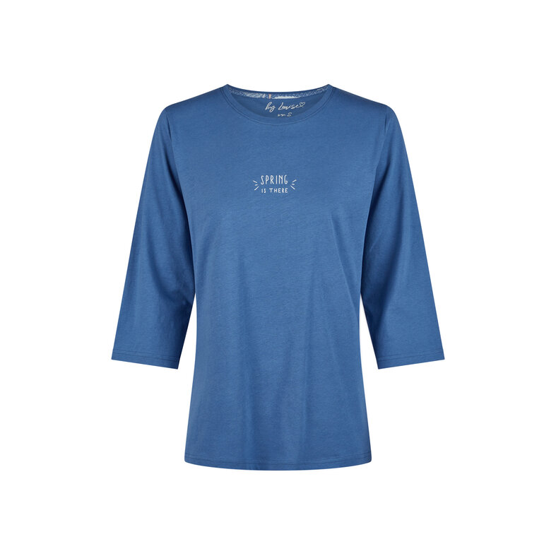 By Louise By Louise Ladies Pyjama Set Long Blue/Pink Floral