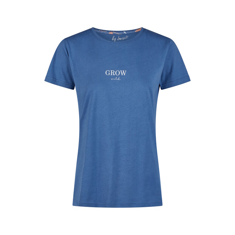 By Louise By Louise Ladies Short Pajama Set Shortama Blue/Pink Floral