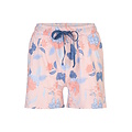 By Louise By Louise Dames Korte Pyjama Set Shortama Blauw/Roze Gebloemd