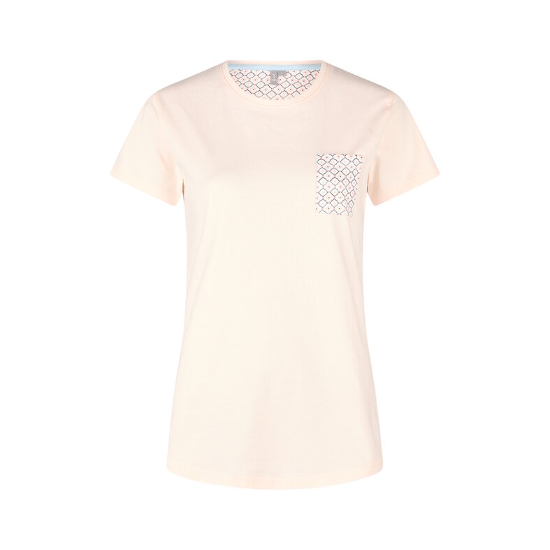 By Louise By Louise Dames Korte Pyjama Set Shortama Roze/Wit Gebloemd