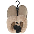 Apollo Apollo Dames Instap Pantoffels Teddy Wit
