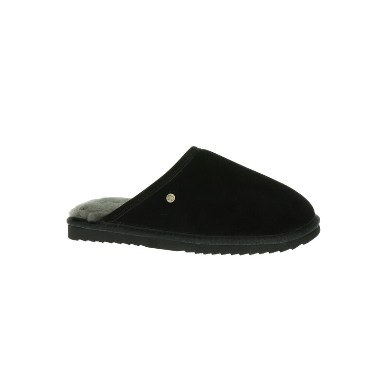 Warmbat Warmbat Unisex Slip-on Slippers Suede Black