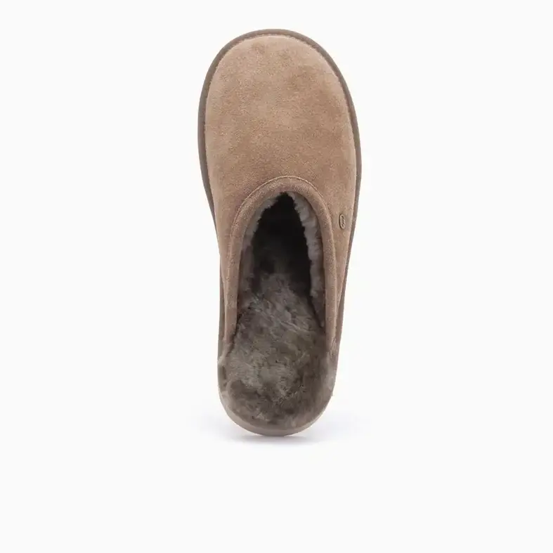 Warmbat Warmbat Unisex Slip-On Slippers Suede Brown