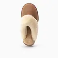Warmbat Warmbat Ladies Slip-on Slippers Suede Flurry Cognac