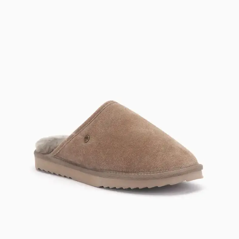 Warmbat Warmbat Unisex Slip-On Slippers Suede Brown