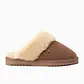 Warmbat Warmbat Dames Instap Pantoffels Suède Flurry Cognac