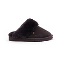 Warmbat Warmbat Ladies' Slip-on Slippers Suede Flurry Dark Brown