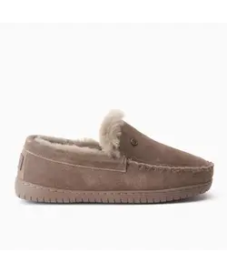 Warmbat Heren Pantoffels Suède Grizzly Bruin