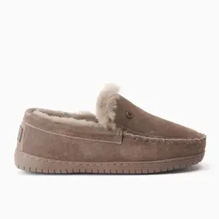 Warmbat Men's Slippers Suede Grizzly Brown