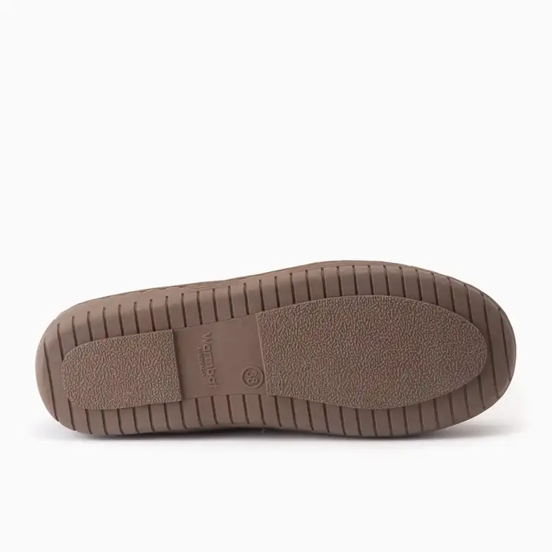 Warmbat Warmbat Men's Slippers Suede Grizzly Brown