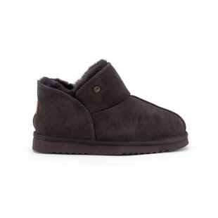 Warmbat Ladies Slipper Suede Willow Dark Brown