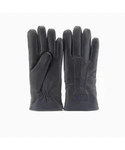 Warmbat Heren Suède Handschoenen Geitenleer Zwart