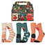 Apollo Apollo Ladies Socks Christmas Print Chenille Bedsocks Giftbox 3-Pack Christmas Print