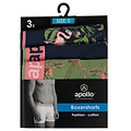 Apollo Apollo Men's Boxer Shorts Print 3-Pack Multicolor