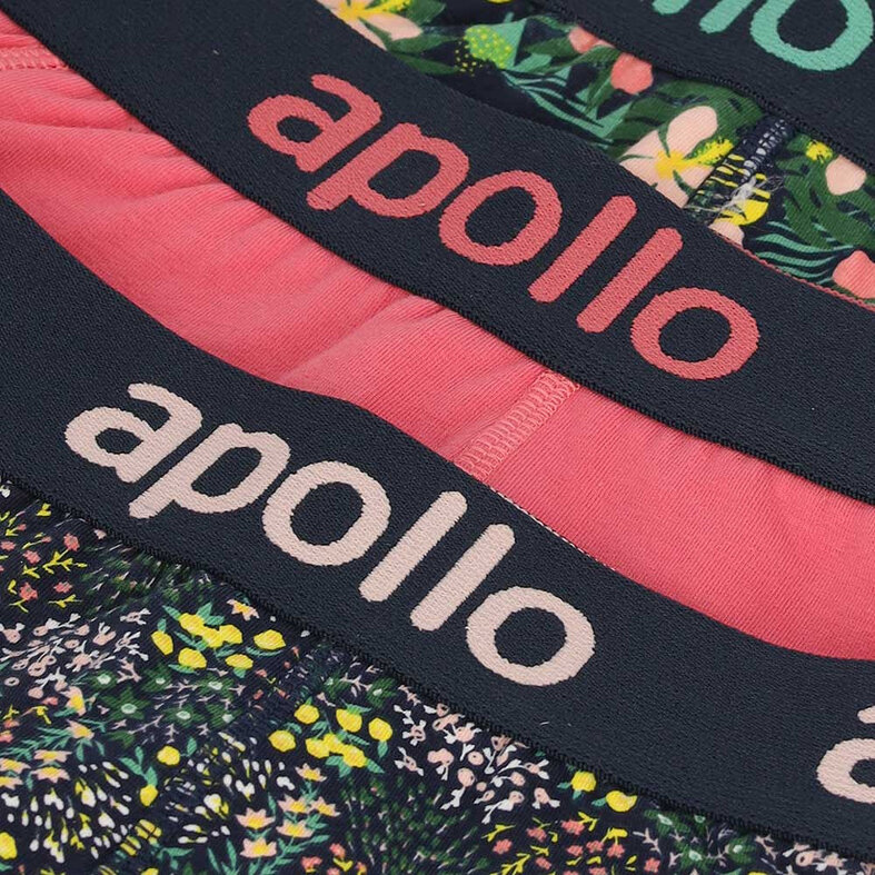Apollo Apollo Men's Boxer Shorts Print 3-Pack Multi Color