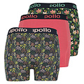 Apollo Apollo Heren Boxershorts Print 3-Pack Multi Color