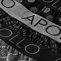 Apollo Apollo Heren Boxershorts Print 3-Pack Multi Black