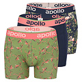 Apollo Apollo Heren Boxershorts Print 3-Pack Multicolor