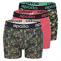 Apollo Apollo Men's Boxer Shorts Print 3-Pack Multi Color